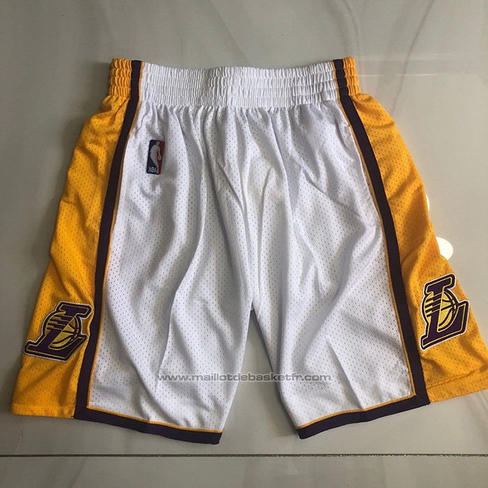 Short Los Angeles Lakers Mitchell & Ness 2009-10 Blanc